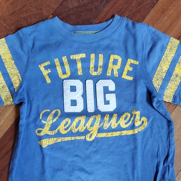 Carter's Blue/Yellow "Future Big Leaguer" T-Shirt Size 2T - Picture 4 of 9